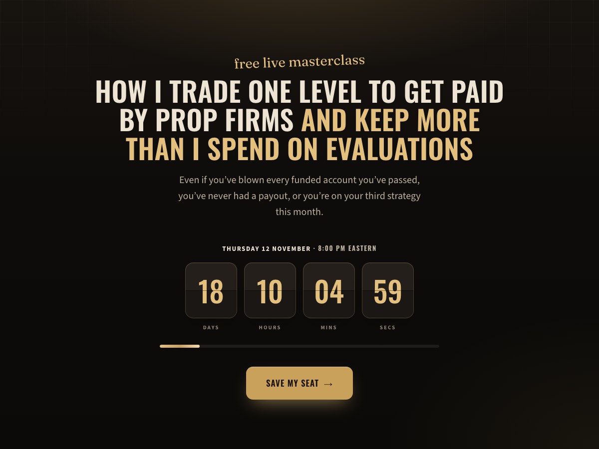 Registration page preview