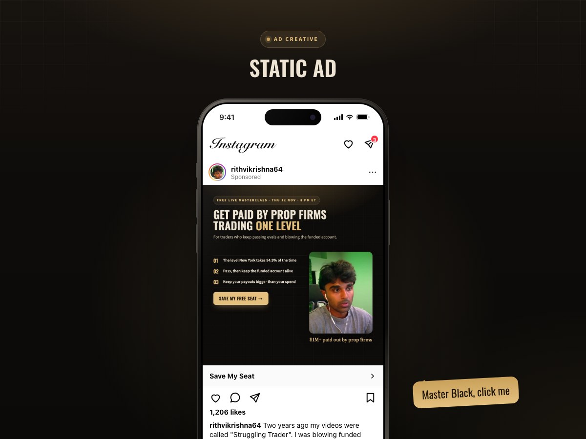 Static ad preview