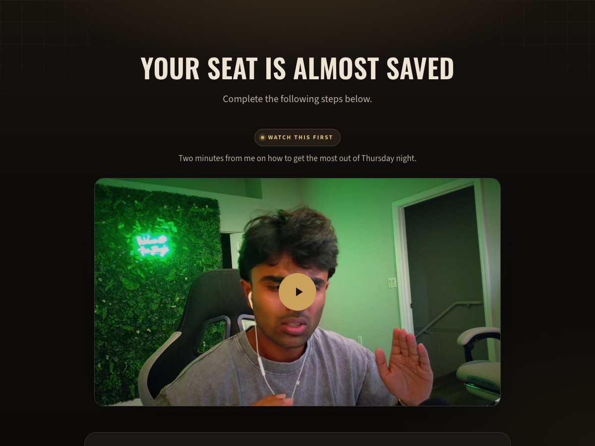 Thank-you page preview