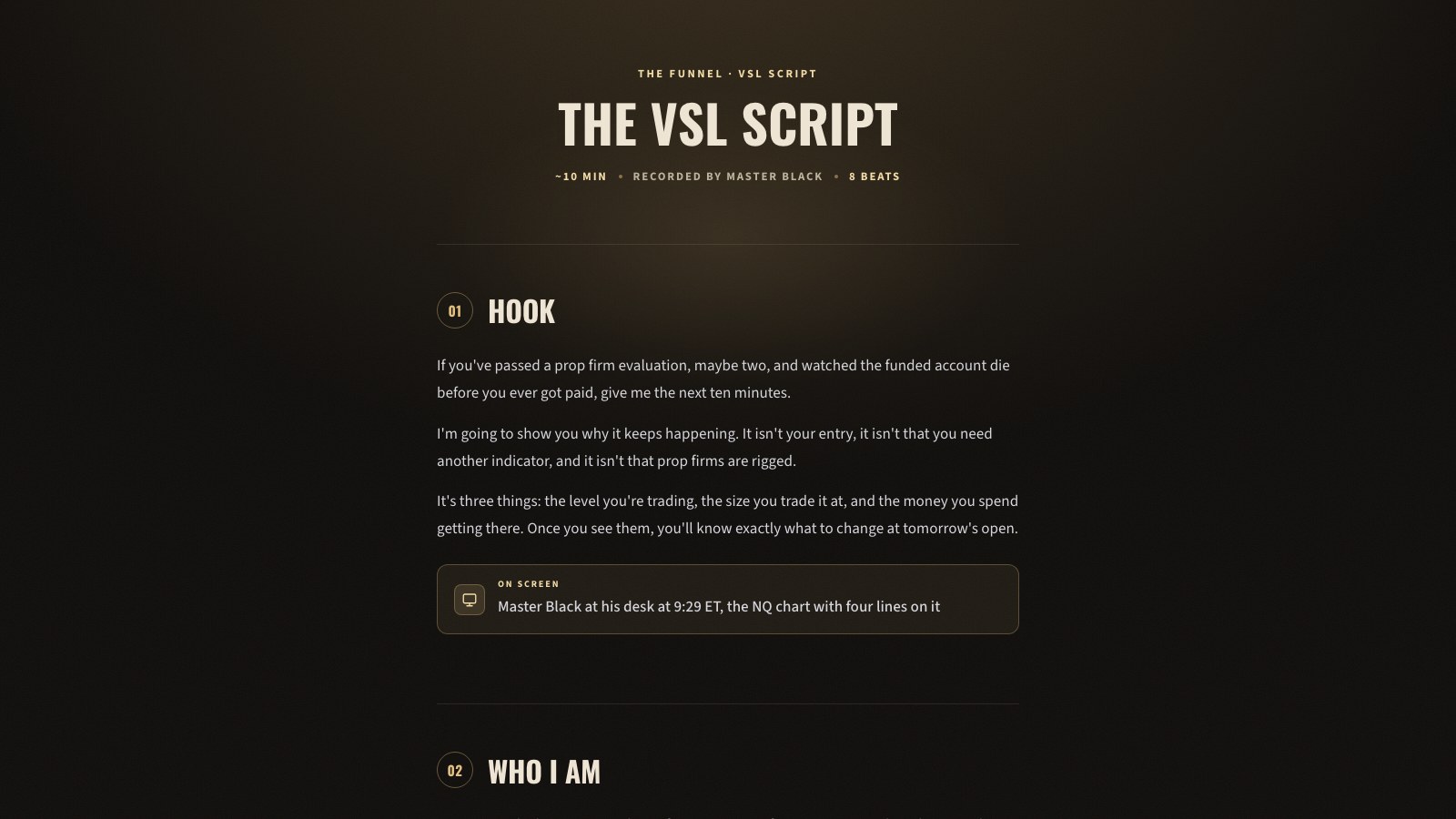 VSL script preview